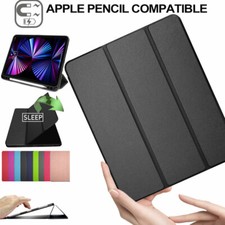 For Apple iPad Pro 12.9" 2022 2021, 6th 5th Generation Leather SMART Stand Case