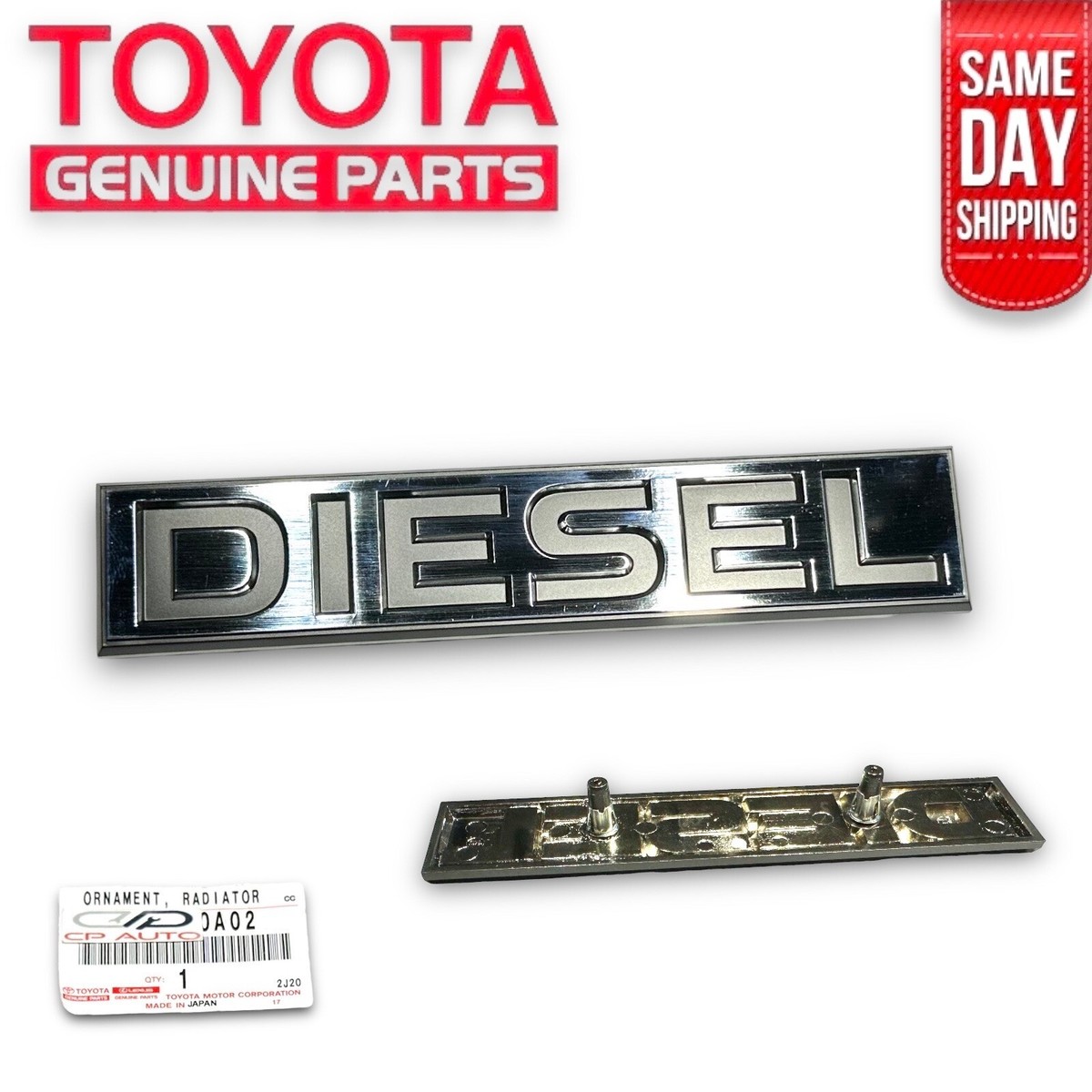 76 - 84 TOYOTA LAND CRUISER BJ40 BJ42 FRONT GRILLE DIESEL EMBLEM