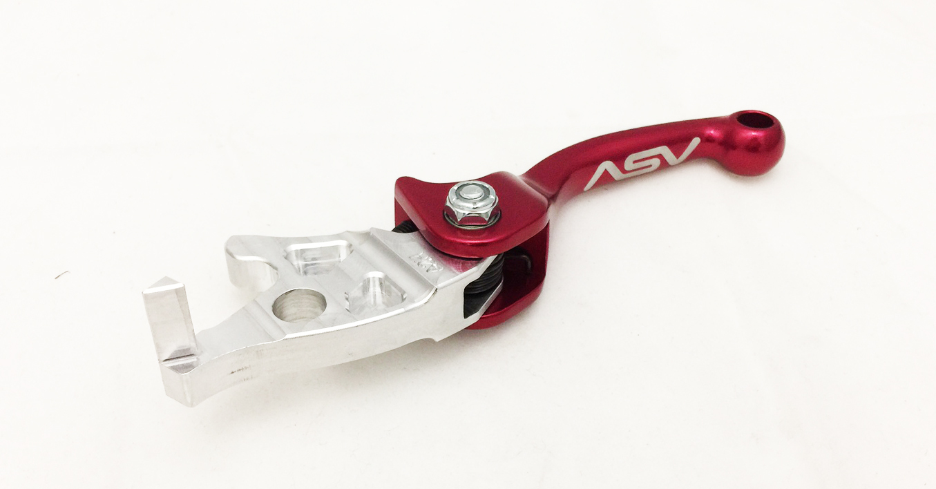 ASV F3 Shorty Red Front Brake Clutch Perch Levers Pair Pack TRX300EX