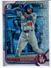 2022 Bowman Chrome Mega Refractor #BCP164 Alex De Jesus 1st Bowman