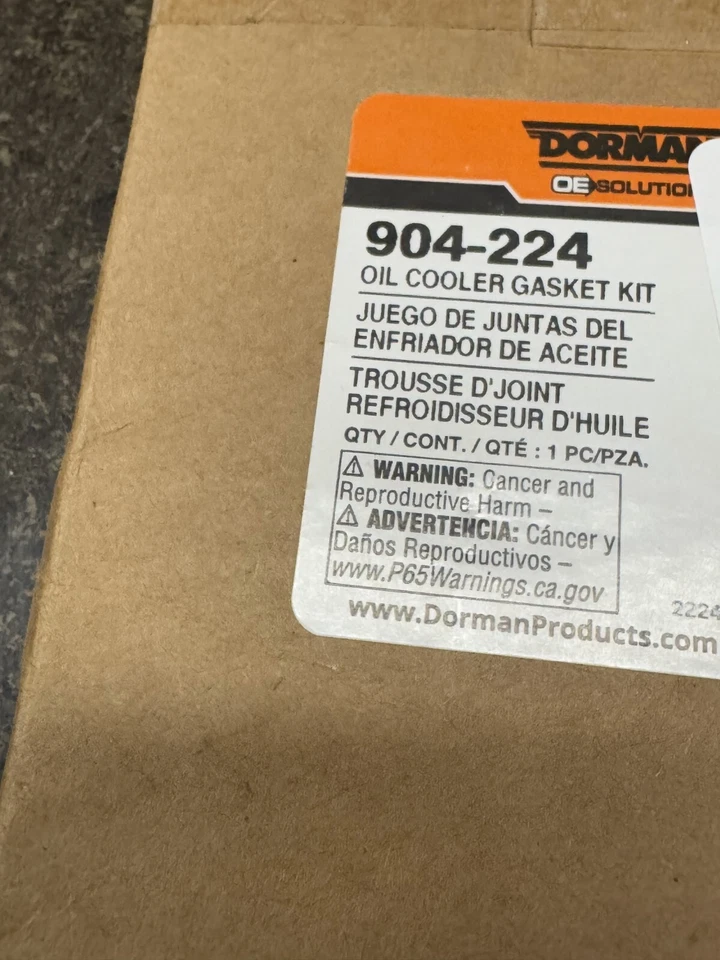 Dorman 904-224 Engine Oil Cooler Gasket Set Fits Ford, International, IC - Image 3 of 3