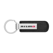 for Nissan NISMO Black Leather Strap Key Chain Key-Ring Key-Fob Keychain