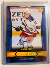  2013-14 Upper Deck Overtime Autographs #66 Jesper Fast Rangers Sig