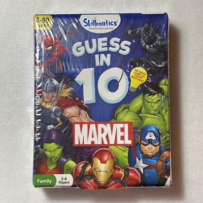 MARVEL Skillmatics Guess in 10 Card Game Family Grasper 2-6 Players Age 8+ NEW