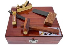 PAULIMOT Mini-Holzbearbeitungs-Set, 4-teilig, Rosenholz