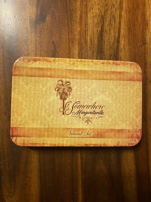 Margaritaville St. Somewhere 12 Note Cards in Collectible Tin Case New see notes