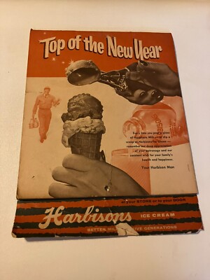 1958 Harbisons Dairy Calendar Ice Cream