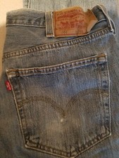 VINTAGE LEVIS 501 XX MEN'S BLUE JEANS, BUTTON FLY, SIZE W 38 X L 32