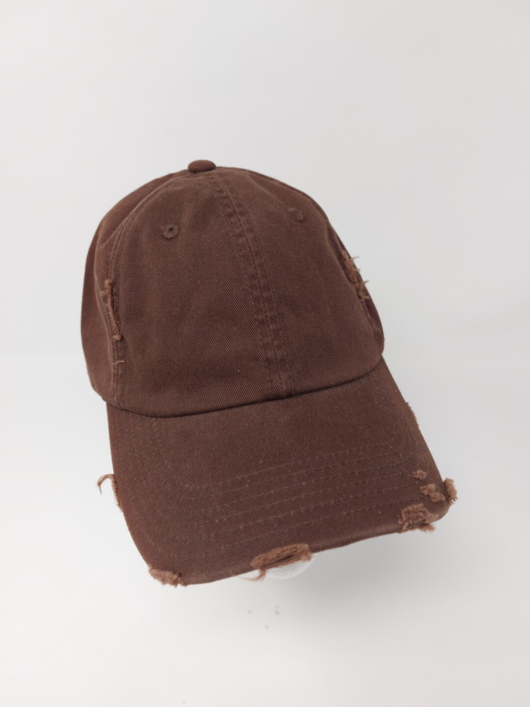 District Threads Brown Distressed Strap Back Dad … - image 2