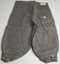 Vintage Antique Deadstock Boys Wool Knickers Sz 7 Child Herringbone Pants