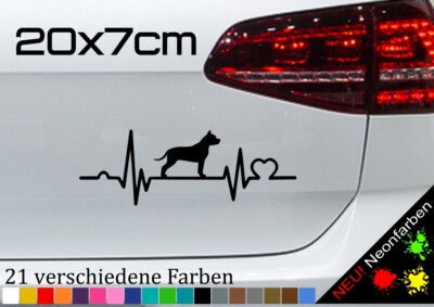 American Stafford Aufkleber Hunde Sticker Zubehör Dog Bulldogge JDM 20x7cm