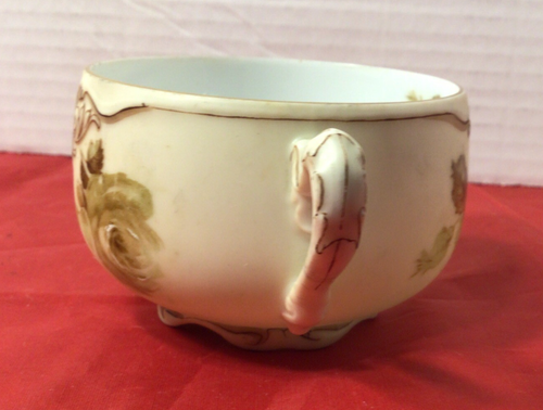 Vintage Hermann Ohme SILESIA Germany alte elfenbein floral Goldrand TEETASSE - Bild 2 von 6