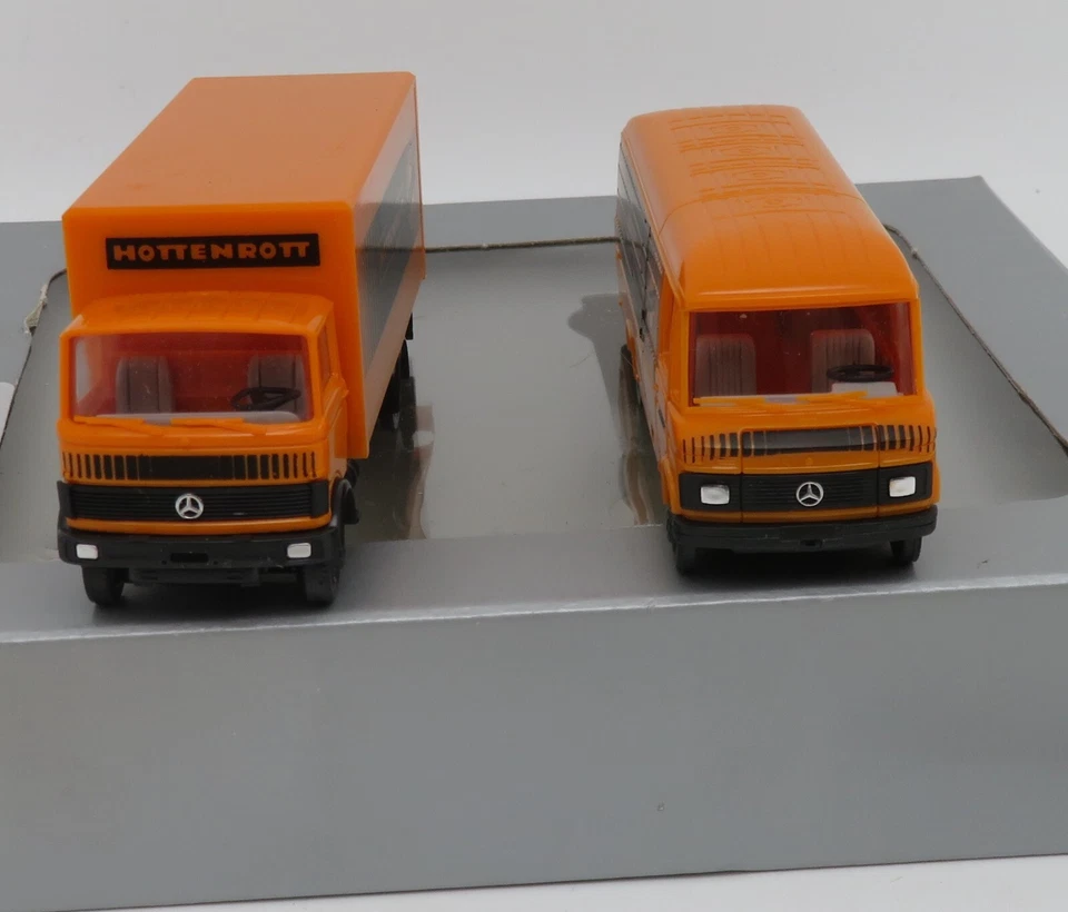 ALBEDO 1984 HO 1/87 2 HOTTENROTT MB MERCEDES FOURGON 508 D + CAMION LP 1013 BOX - Photo 3/4