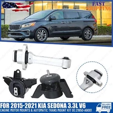 Engine Motor Mounts & Automatic Trans Mount Kit for 2015-2021 Kia Sedona 3.3L V6