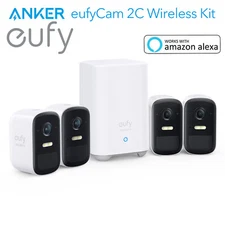 eufy Security Smart Wireless System w/Alexa 1080P Battery Camera eufyCam 2C Kit