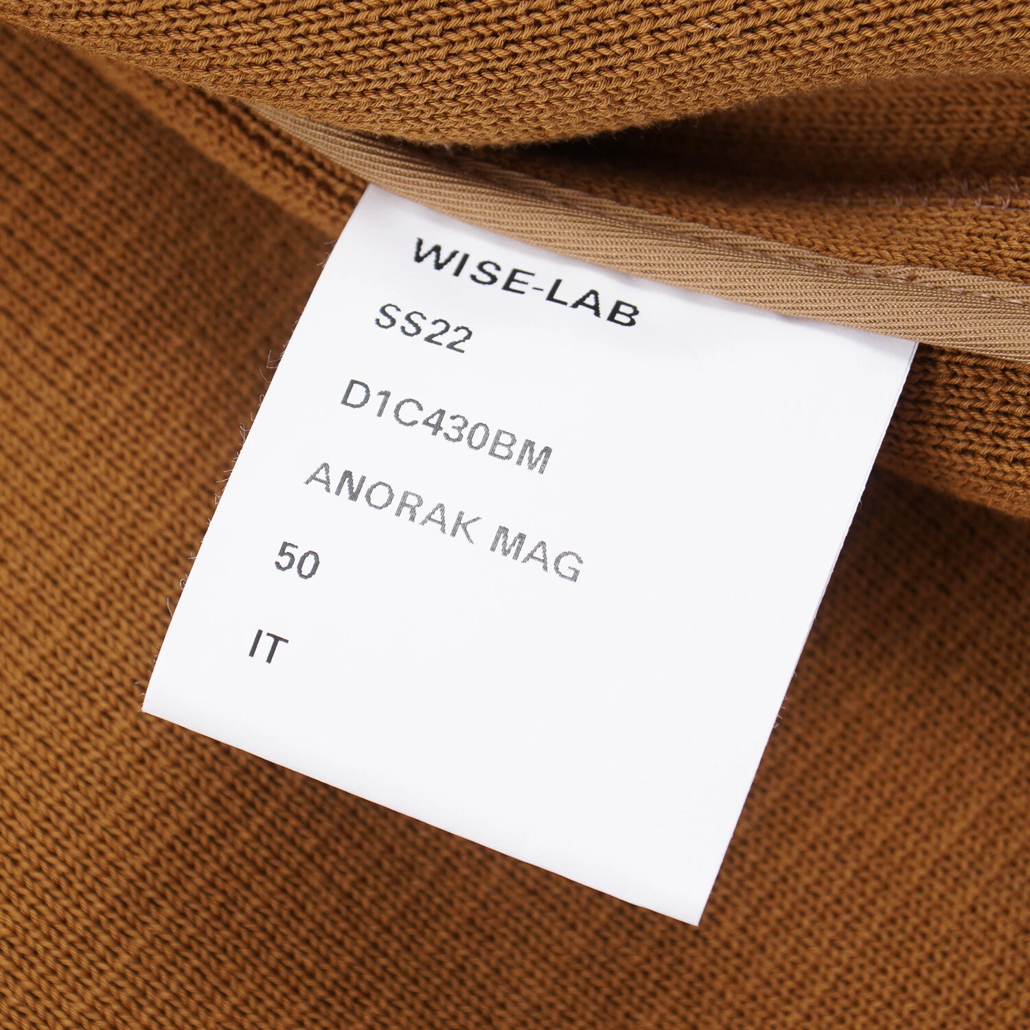 Drumohr Camel Knit Cotton Hooded Anorak Jacket with Panel Details L (Eu 50) - product detail image 9