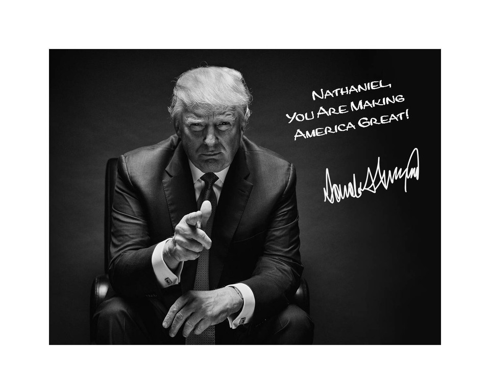 President Donald Trump 8x10 Signed Photo Print Autographed Name ...