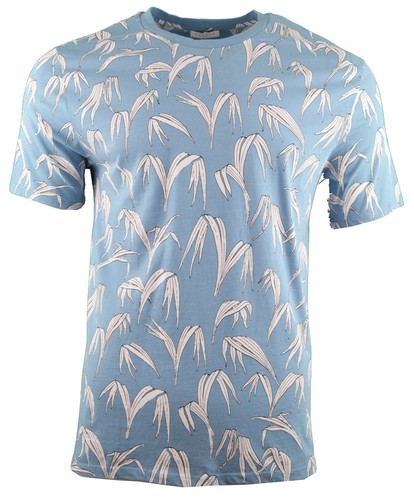 PALM TREE LEAF PRINT T-SHIRT 