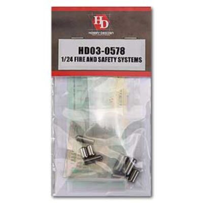 Hobby Design 1/24 Fire & Safety System Fire Extinguisher Model Kit HD03-0578