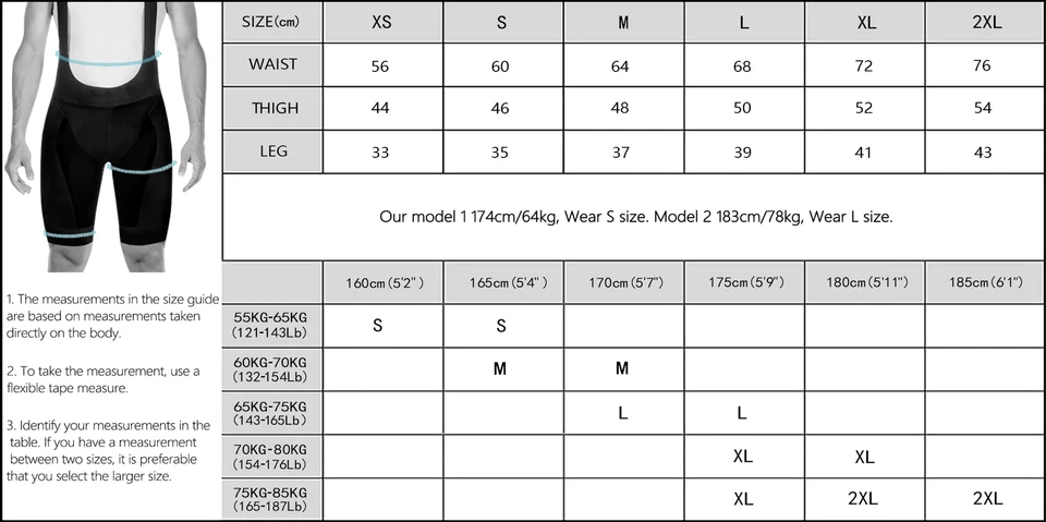 Culotte con tirantes de ciclismo para hombre largo de viaje 4 bolsillos acolchado culote con tirantes altamente reflectante Foto 2 de 4