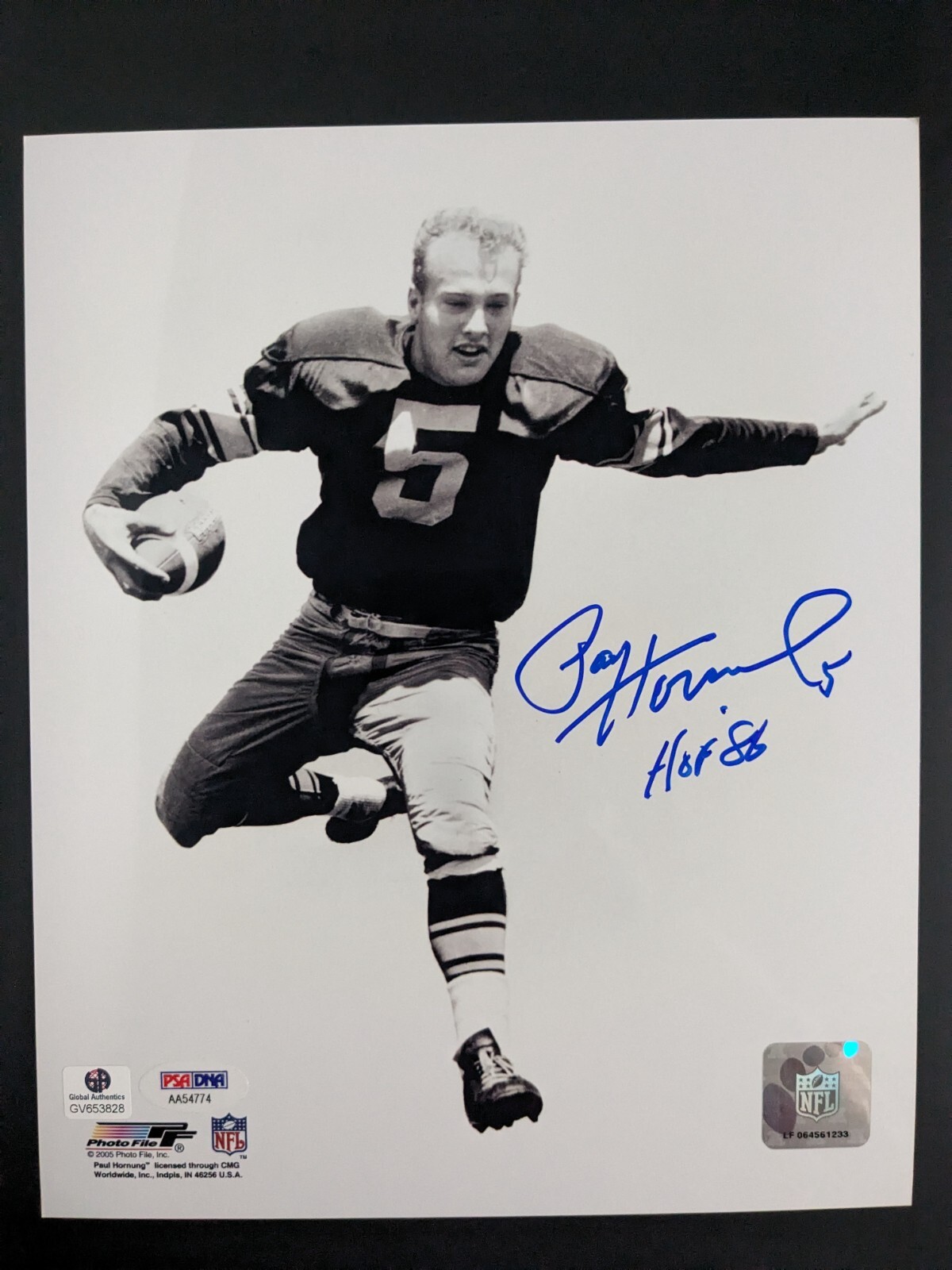 Paul Hornung Autographed Signed Green Bay Packers 8x10 PHOTO Football HOF PSA /DNA COA 774 