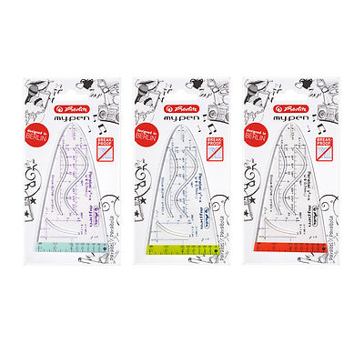 Parabelschablone (Parabel) my.pen aus Kunststoff von Herlitz