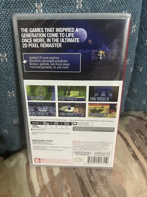 Final Fantasy I-VI Pixel Remaster Nintendo Switch In Hand