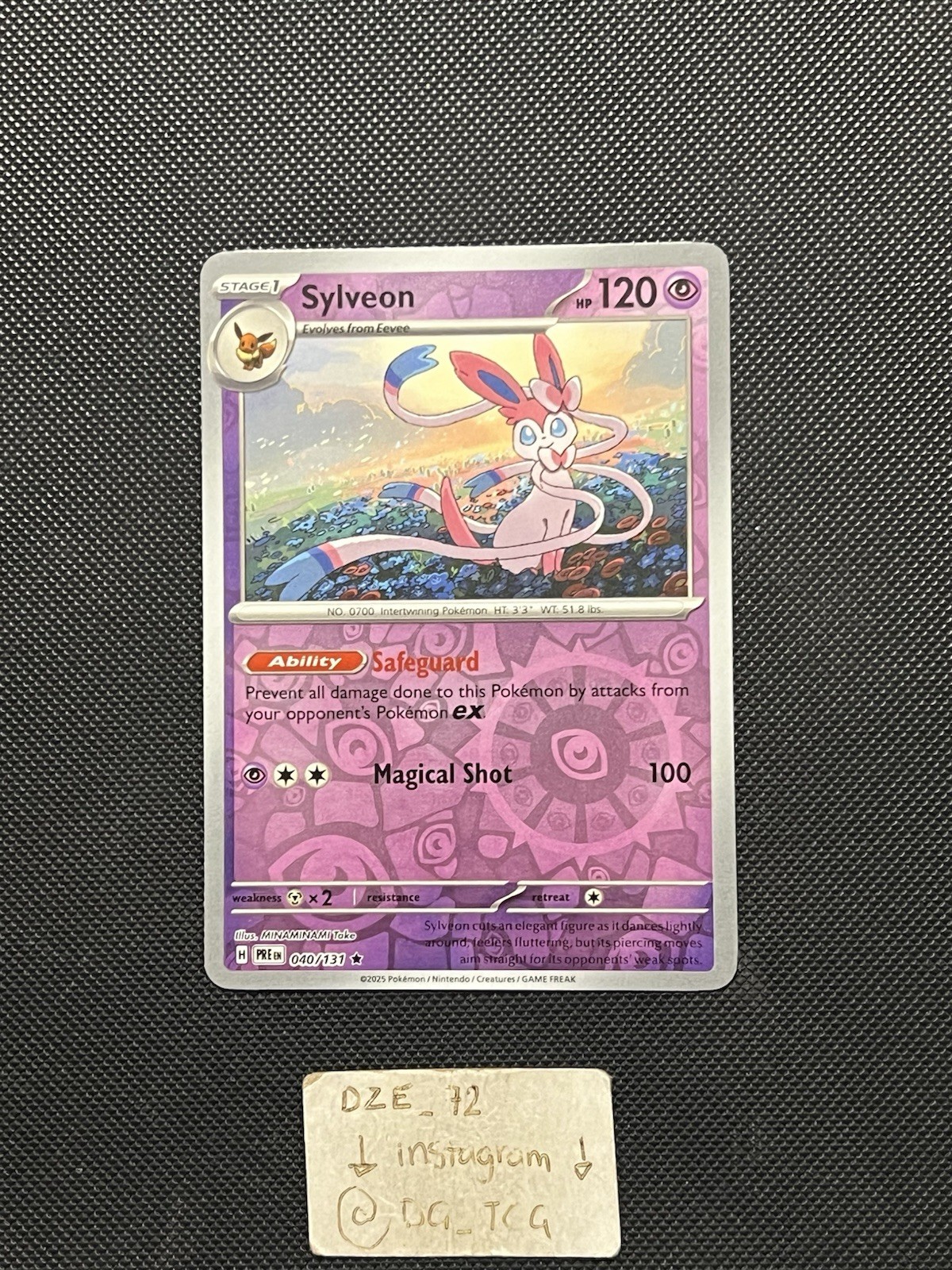Pokemon Prismatic Evolutions - Sylveon - 040/131 - Reverse Holo - M/NM
