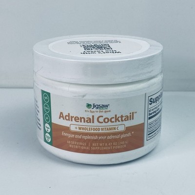 Jigsaw Health Adrenal Cocktail + Wholefood Vitamin C Powder 8.47 Oz/ 240g NEW!