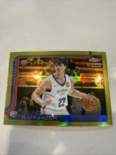 2025-26 Topps Chrome - Brooks Barnhizer #295 Yellow Refractor /275 (RC)-CTC-47