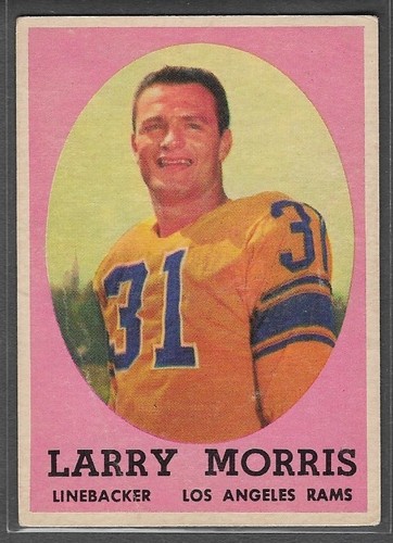 Larry Morris #50 1958 Topps card