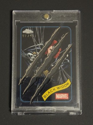 2025 Topps Chrome Marvel Black Widow /10 Black CLAW