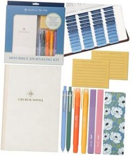 - Selah Mini Bible Journaling Kit, Church Notes Journal, 75 Bible Tabs,