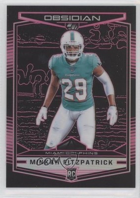 2018 Obsidian Electric Etch Purple 39/75 Minkah Fitzpatrick #144 Rookie RC 0bt4