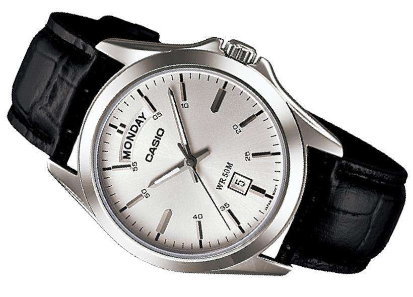 Casio MTP-1370L-7A Men's Quartz Watch DISPLAY Analog Black Leather