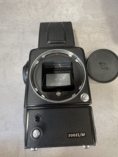 Hasselblad Body 500 EL/M Black 1981 - Läuft gut! Geprüft! Toller Zustand 19% - Picture 21 of 21