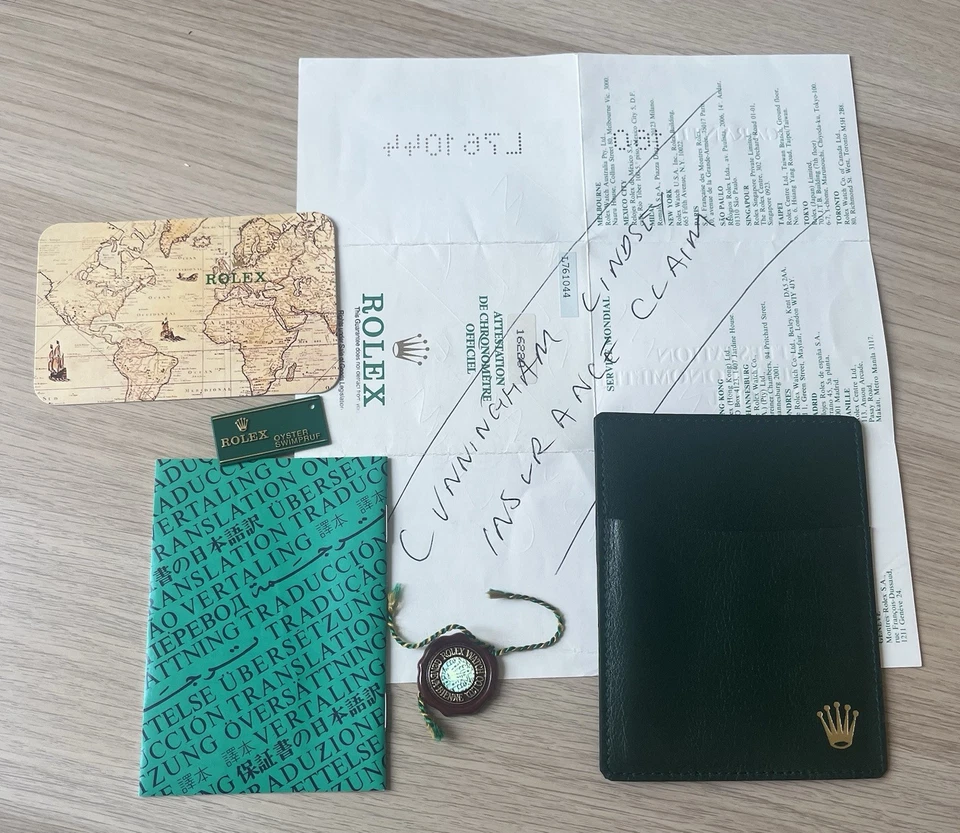 ROLEX Datejust 16220 L Serial 90/91 Guarantee Warranty 564.01 Genuine, with Tags - image 3 of 3