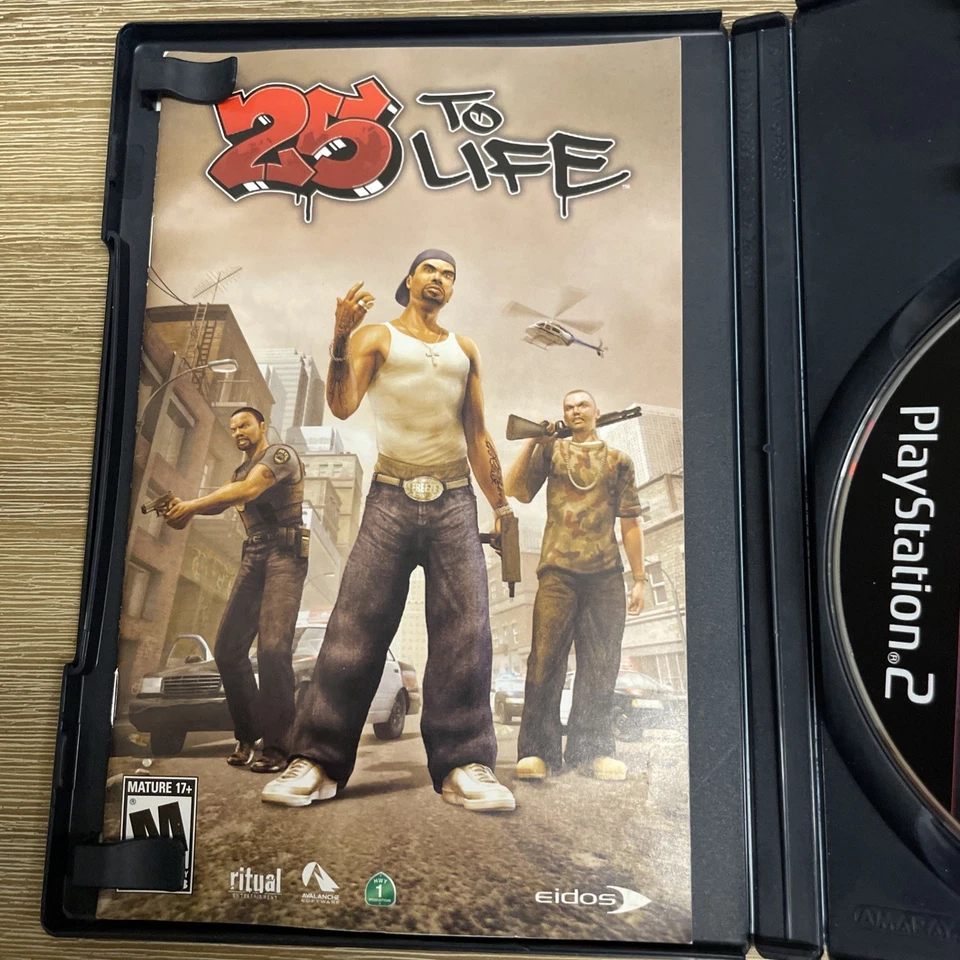 25 to Life (Sony PlayStation 2, PS2, 2006) - CIB Tested Working - Image 3 of 4