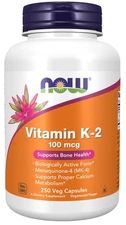 NOW Foods Vitamin K-2 100mcg - 250 Veg Capsules