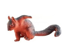 Red Squirrel Wild Animal Figure Toy PVC Doll Small Figurine Birthday Gifts