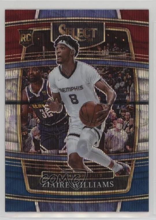2021-22 Panini Select Concourse Tri-Color Prizm Ziaire Williams #86 Rookie RC