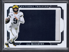 2025 National Treasures J.J. McCarthy Collegiate Silver Silhouettes /39 #SIL-JJM