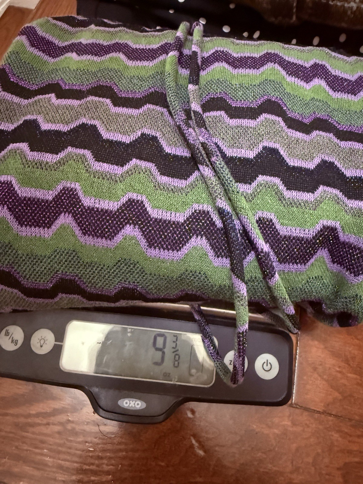 Zara Purple Green Retro Stripe Long Sleeve Dress Size Small thumbnail 9