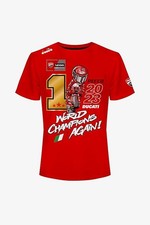 Ducati  "Bagnaia  #1 Pecco 2023 MotoGP CHAMPION"   T-shirt size small