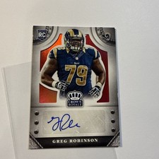 2014 Panini Crown Royale Greg Robinson #/25 Signatures Rookie AUTO Red #79