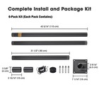Yescom Outdoor String Light Poles 10Ft 6-Pack Heavy Duty Metal Post for Outside — photo 3
