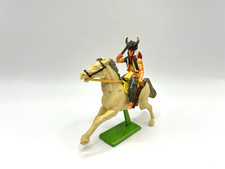 Vintage 1971 Britains Ltd Deetail Native American Indian On Horse Mounted China