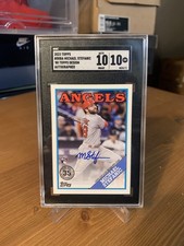 2023 Topps Series 1 1988 Topps Baseball Michael Stefanic Rc Auto SGC 10 Angels