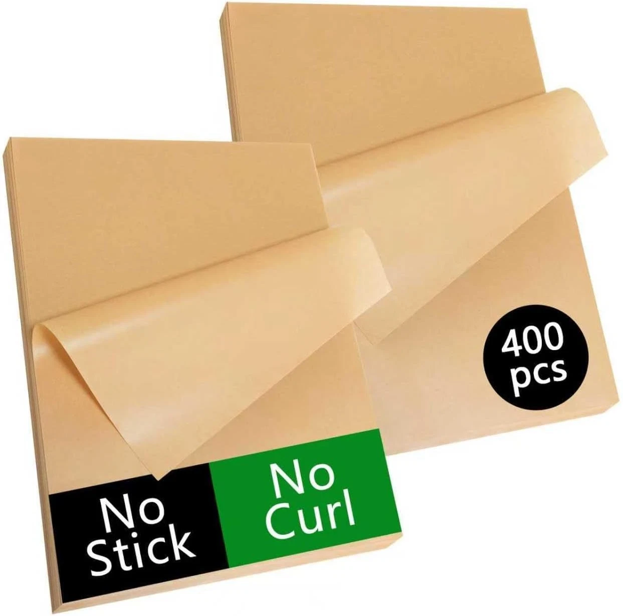 400-Pack Unbleached Parchment Paper Sheets for Baking, 12x16 Inch