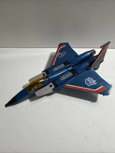 Vintage G1 Transformer 1984 Thundercracker Action Figure Decepticon F-15 Jet